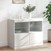 Servantă cu lumini LED, alb, 81x37x67 cm - WALTI WALTI