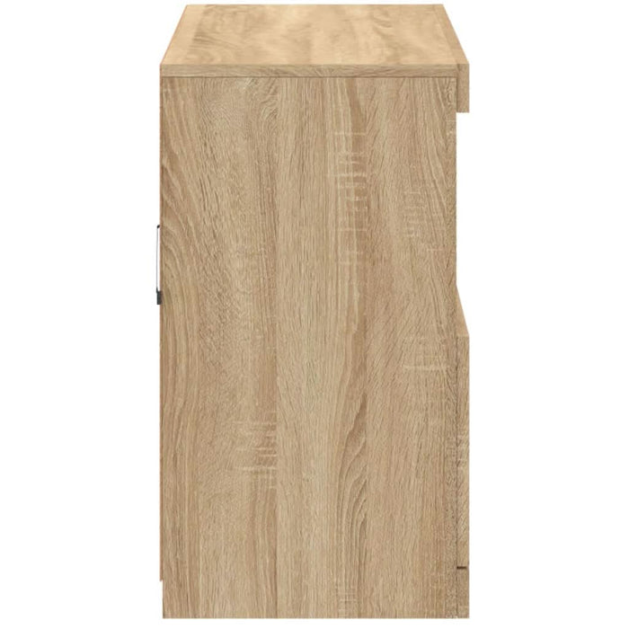 Servantă cu lumini LED, stejar sonoma, 81x37x67 cm - WALTI WALTI