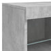 Servantă cu lumini LED, gri beton, 81x37x67 cm - WALTI WALTI