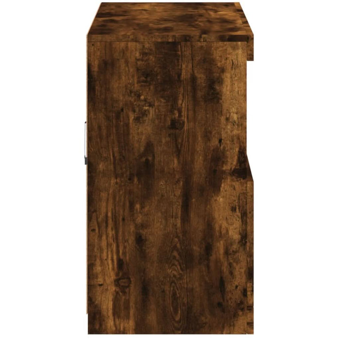 Servantă cu lumini LED, stejar fumuriu, 81x37x67 cm - WALTI WALTI