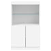 Servantă cu lumini LED, alb, 60,5x37x100 cm - WALTI WALTI