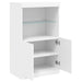 Servantă cu lumini LED, alb, 60,5x37x100 cm - WALTI WALTI