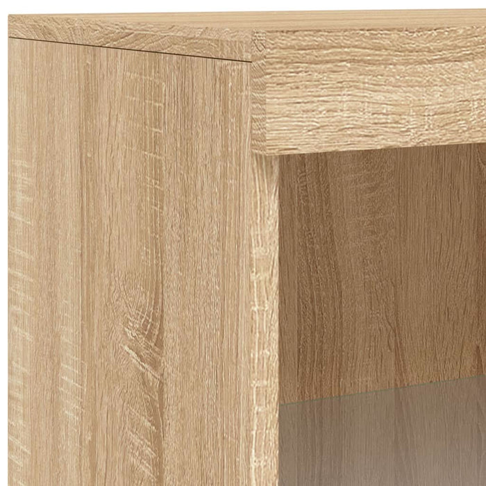 Servantă cu lumini LED, stejar sonoma, 60,5x37x100 cm - WALTI WALTI