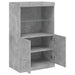 Servantă cu lumini LED, gri beton, 60,5x37x100 cm - WALTI WALTI