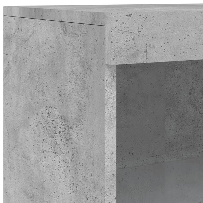 Servantă cu lumini LED, gri beton, 60,5x37x100 cm - WALTI WALTI