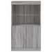 Servantă cu lumini LED, gri sonoma, 60,5x37x100 cm - WALTI WALTI