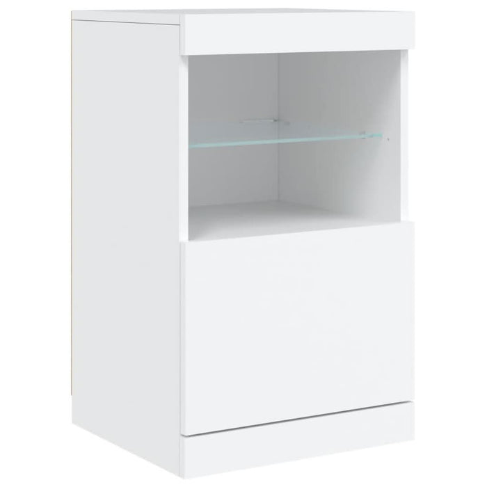 Servantă cu lumini LED, alb, 41x37x67 cm - WALTI WALTI