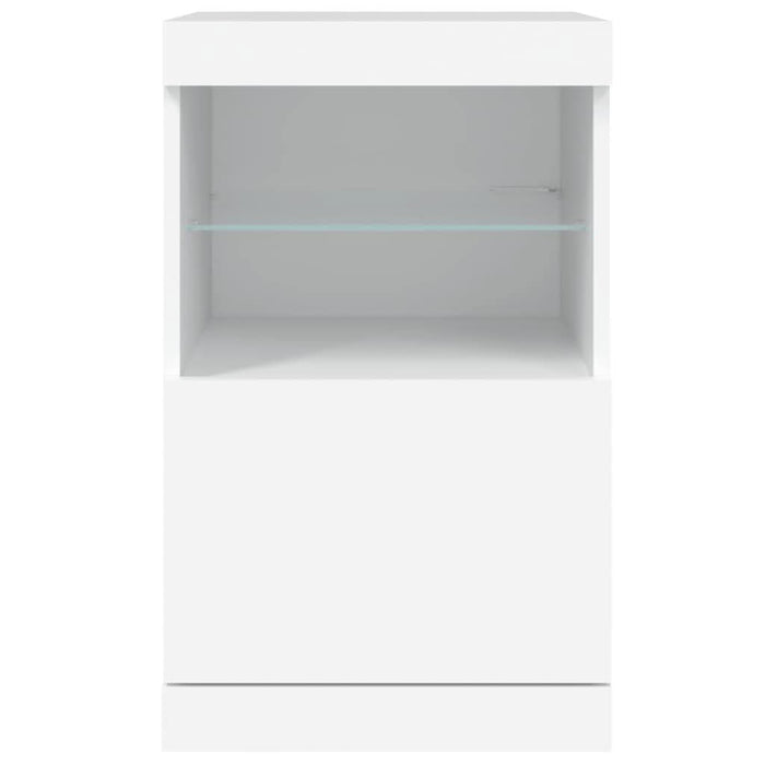 Servantă cu lumini LED, alb, 41x37x67 cm - WALTI WALTI