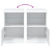 Servantă cu lumini LED, alb, 41x37x67 cm - WALTI WALTI
