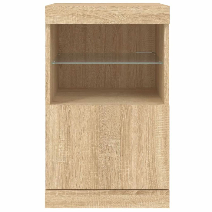 Servantă cu lumini LED, stejar sonoma, 41x37x67 cm - WALTI WALTI