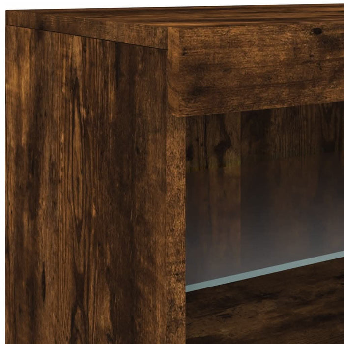 Servantă cu lumini LED, stejar fumuriu, 41x37x67 cm - WALTI WALTI