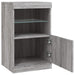 Servantă cu lumini LED, gri sonoma, 41x37x67 cm - WALTI WALTI