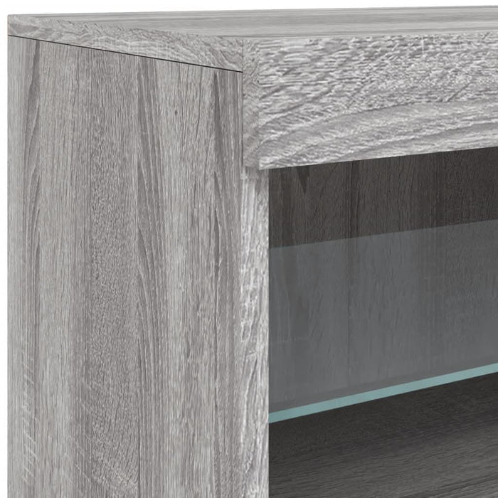 Servantă cu lumini LED, gri sonoma, 41x37x67 cm - WALTI WALTI