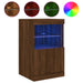 Servantă cu lumini LED, stejar maro, 41x37x67 cm - WALTI WALTI