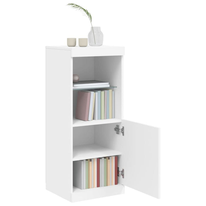 Servantă cu lumini LED, alb, 41x37x100 cm - WALTI WALTI