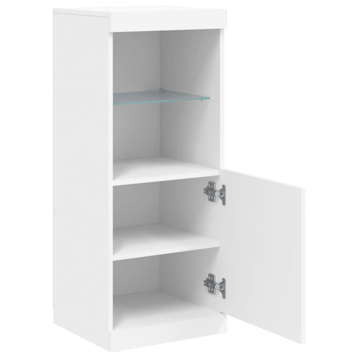 Servantă cu lumini LED, alb, 41x37x100 cm - WALTI WALTI