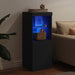 Servantă cu lumini LED, negru, 41x37x100 cm - WALTI WALTI
