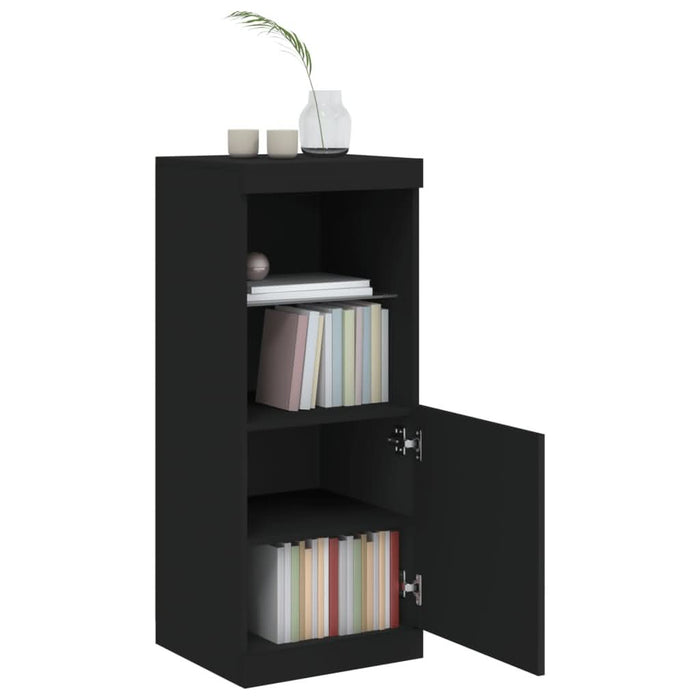 Servantă cu lumini LED, negru, 41x37x100 cm - WALTI WALTI