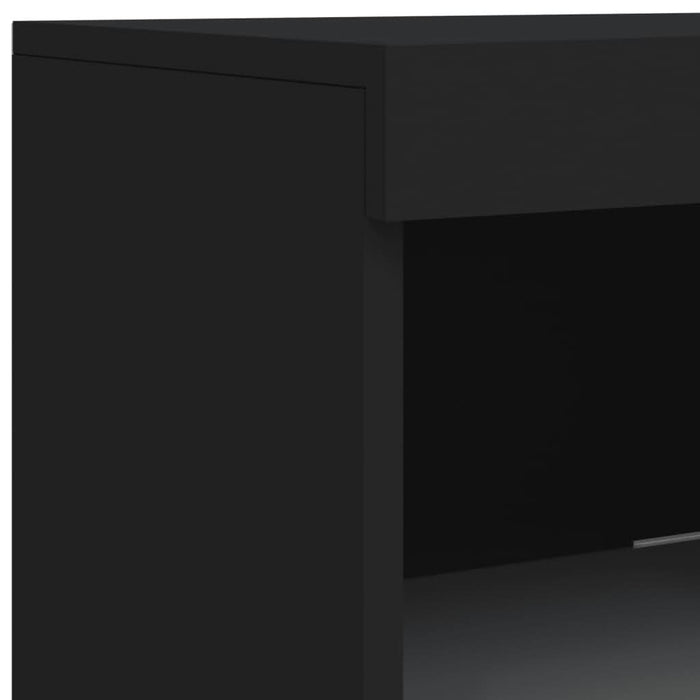Servantă cu lumini LED, negru, 41x37x100 cm - WALTI WALTI