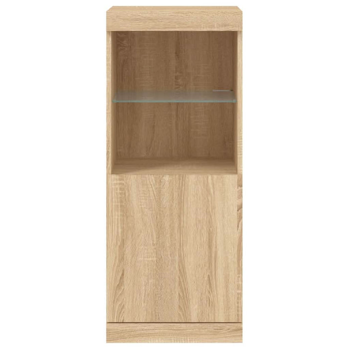 Servantă cu lumini LED, stejar sonoma, 41x37x100 cm - WALTI WALTI