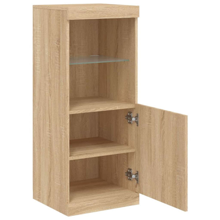 Servantă cu lumini LED, stejar sonoma, 41x37x100 cm - WALTI WALTI