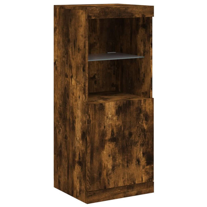 Servantă cu lumini LED, stejar fumuriu, 41x37x100 cm - WALTI WALTI