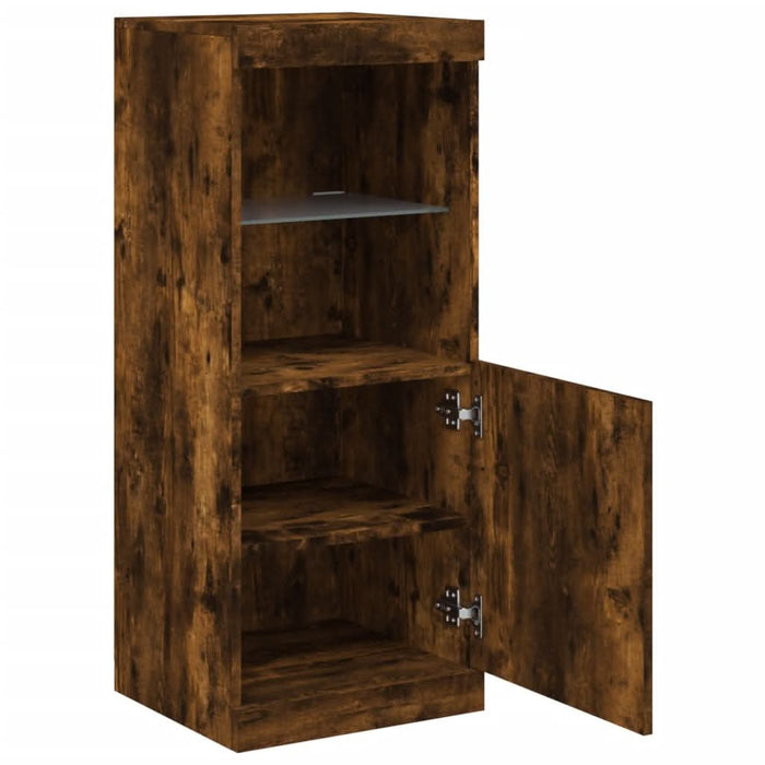 Servantă cu lumini LED, stejar fumuriu, 41x37x100 cm - WALTI WALTI