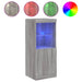 Servantă cu lumini LED, gri sonoma, 41x37x100 cm - WALTI WALTI