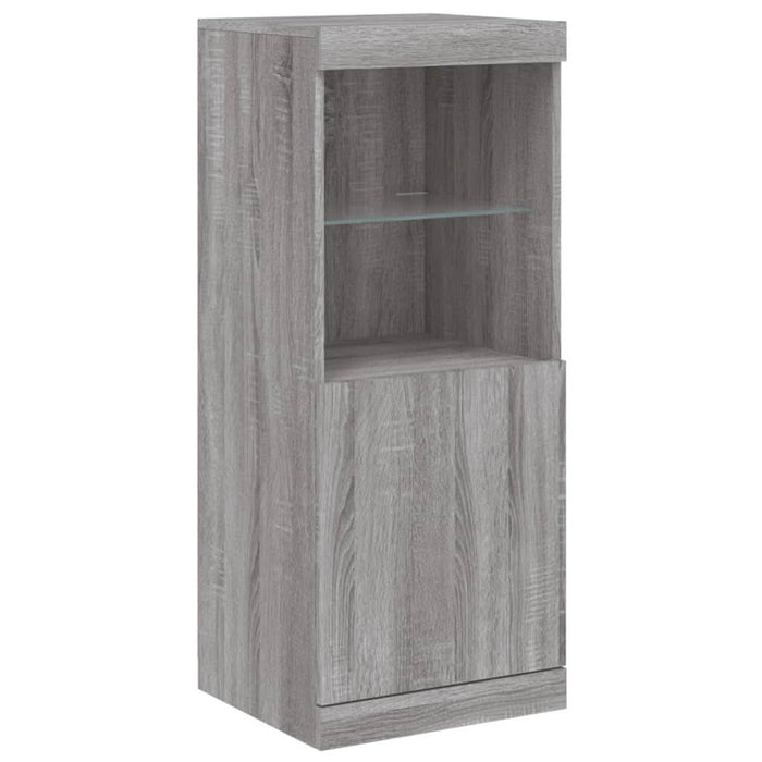 Servantă cu lumini LED, gri sonoma, 41x37x100 cm - WALTI WALTI