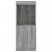 Servantă cu lumini LED, gri sonoma, 41x37x100 cm - WALTI WALTI