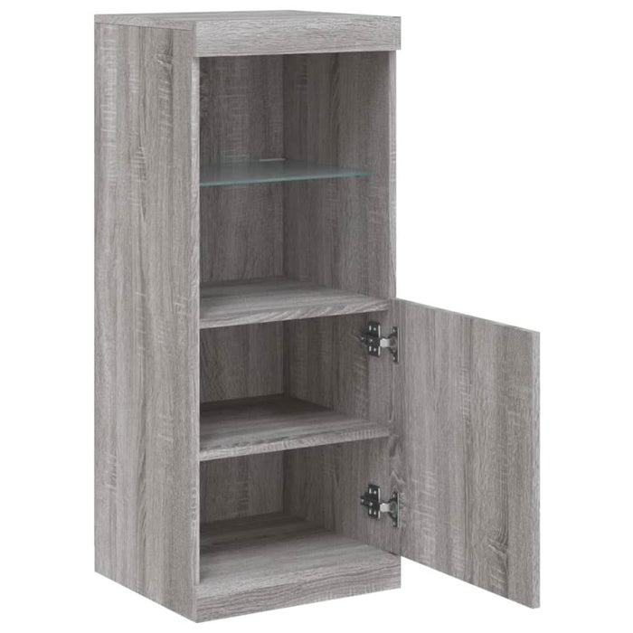 Servantă cu lumini LED, gri sonoma, 41x37x100 cm - WALTI WALTI