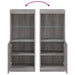 Servantă cu lumini LED, gri sonoma, 41x37x100 cm - WALTI WALTI