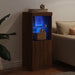 Servantă cu lumini LED, stejar maro, 41x37x100 cm - WALTI WALTI