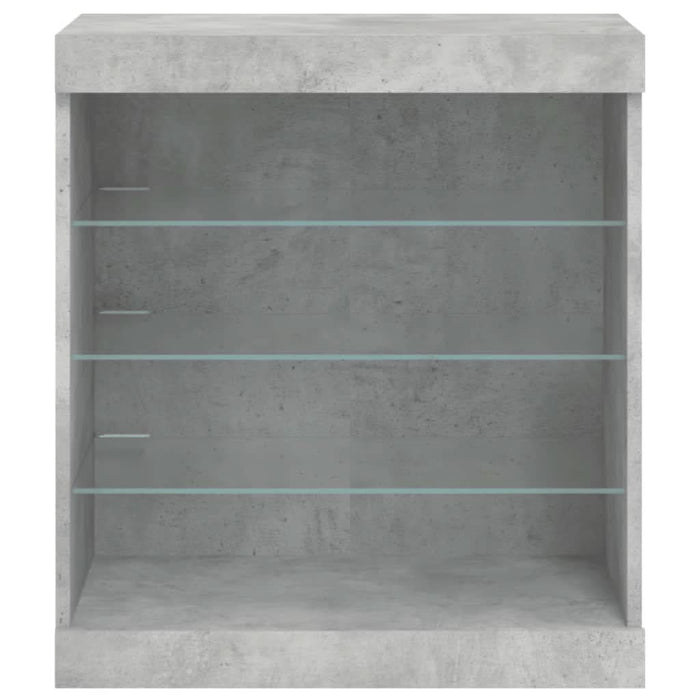 Servantă cu lumini LED, gri beton, 60,5x37x67 cm - WALTI WALTI