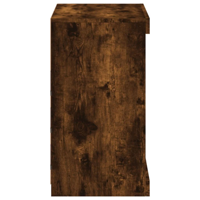 Servantă cu lumini LED, stejar fumuriu, 60,5x37x67 cm - WALTI WALTI