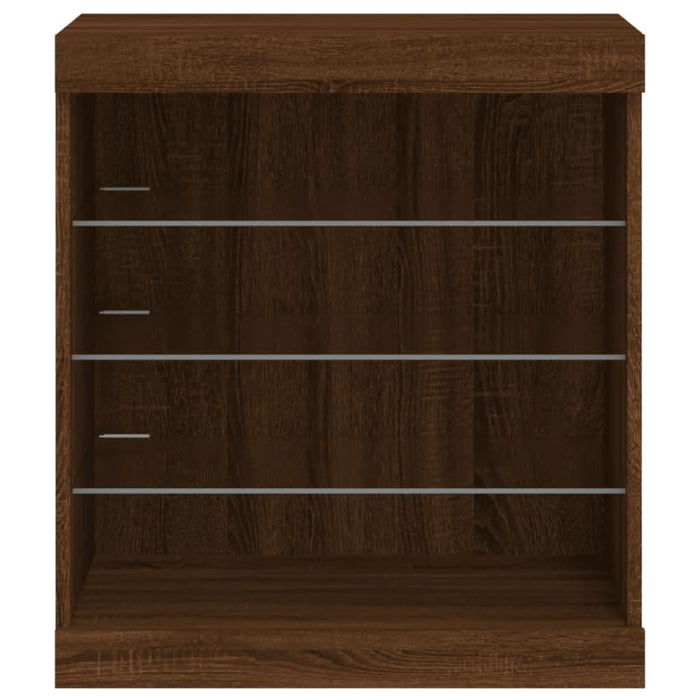 Servantă cu lumini LED, stejar maro, 60,5x37x67 cm - WALTI WALTI