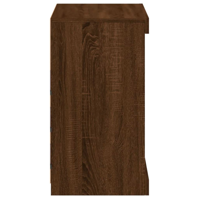 Servantă cu lumini LED, stejar maro, 60,5x37x67 cm - WALTI WALTI