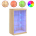 Servantă cu lumini LED, stejar sonoma, 60,5x37x100 cm - WALTI WALTI