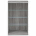 Servantă cu lumini LED, gri sonoma, 60,5x37x100 cm - WALTI WALTI