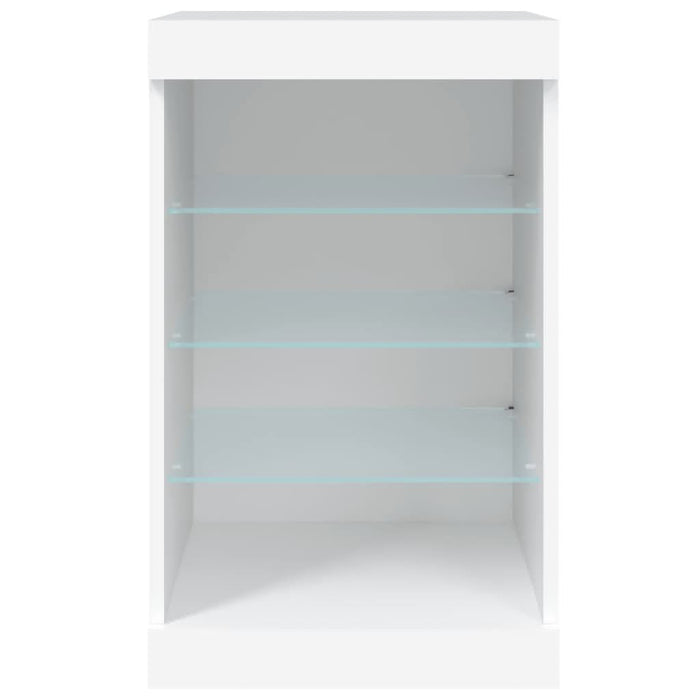 Servantă cu lumini LED, alb, 41x37x67 cm - WALTI WALTI