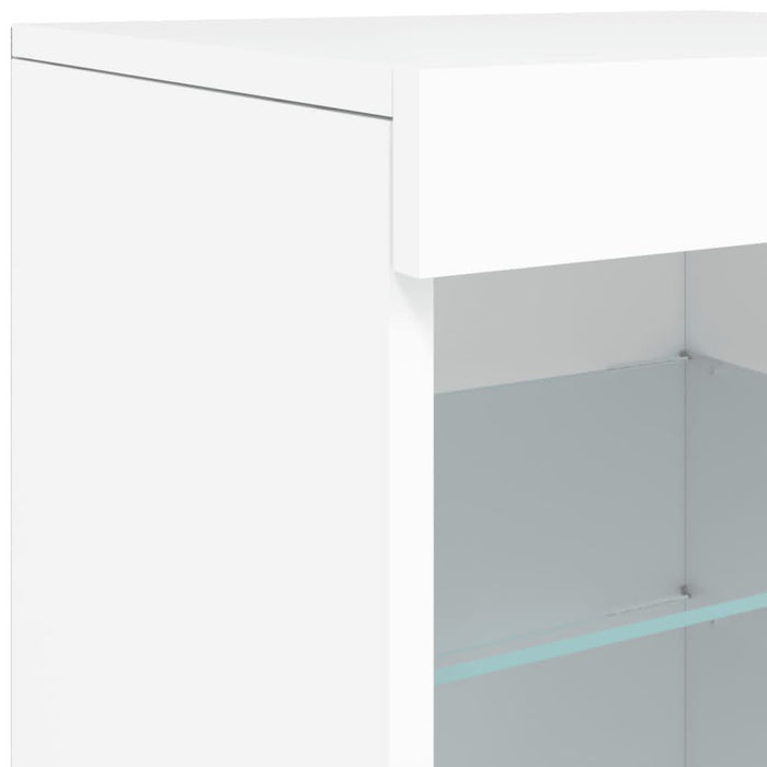 Servantă cu lumini LED, alb, 41x37x67 cm - WALTI WALTI