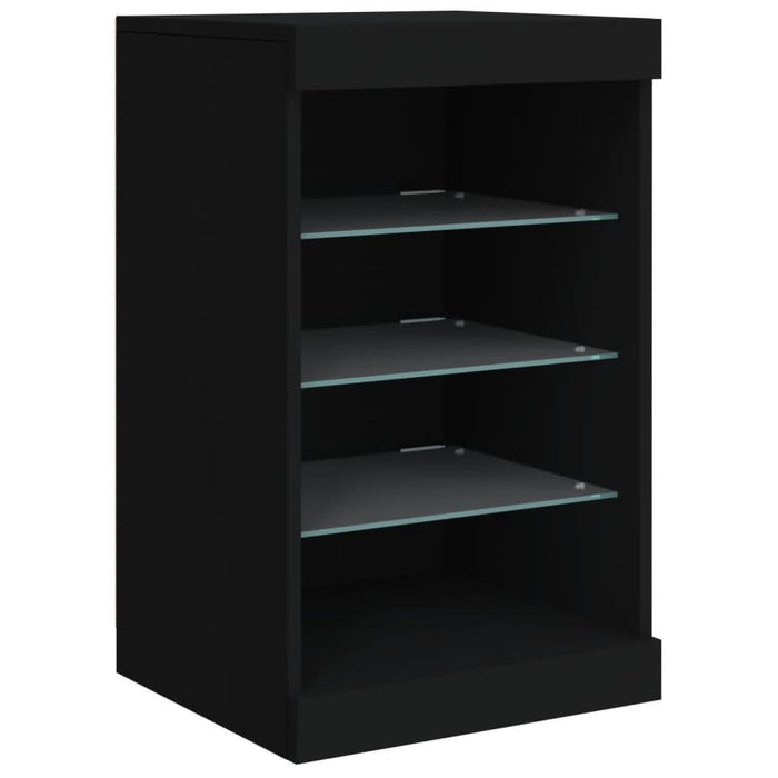 Servantă cu lumini LED, negru, 41x37x67 cm - WALTI WALTI
