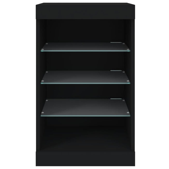 Servantă cu lumini LED, negru, 41x37x67 cm - WALTI WALTI