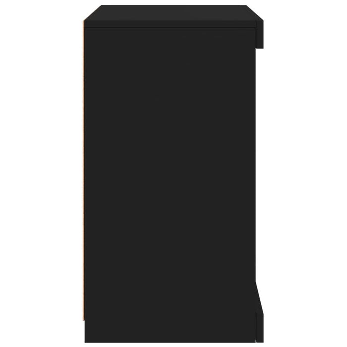 Servantă cu lumini LED, negru, 41x37x67 cm - WALTI WALTI