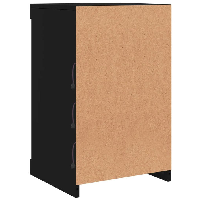 Servantă cu lumini LED, negru, 41x37x67 cm - WALTI WALTI