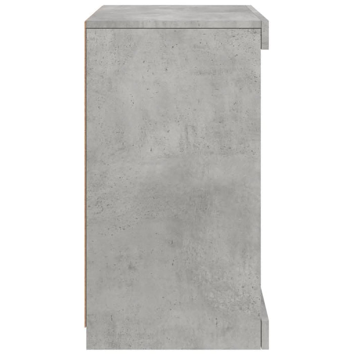 Servantă cu lumini LED, gri beton, 41x37x67 cm - WALTI WALTI