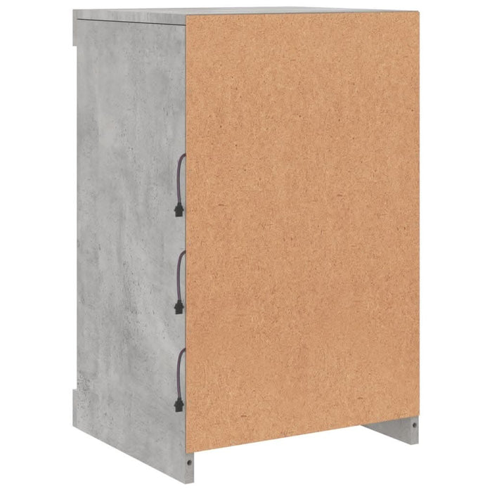 Servantă cu lumini LED, gri beton, 41x37x67 cm - WALTI WALTI