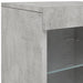 Servantă cu lumini LED, gri beton, 41x37x67 cm - WALTI WALTI