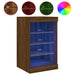 Servantă cu lumini LED, stejar maro, 41x37x67 cm - WALTI WALTI