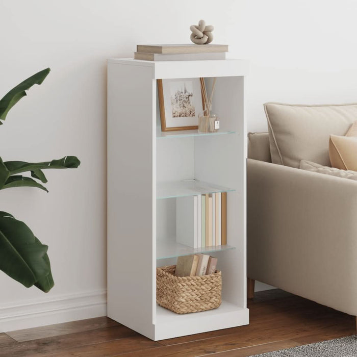 Servantă cu lumini LED, alb, 41x37x100 cm - WALTI WALTI
